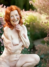 Sensual aged girlfriend looks excited