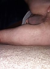 My girlfriend gives me a foot massage by the pool