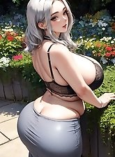 Elderly women take pleasure in modeling