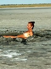 Elton’s therapeutic bath in the salt lake mud.