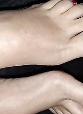 Tiny feet in size 7 shoes.