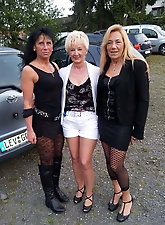 Mature ladies are posing totally undressed