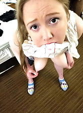 Mature cutie takes off hot clothes